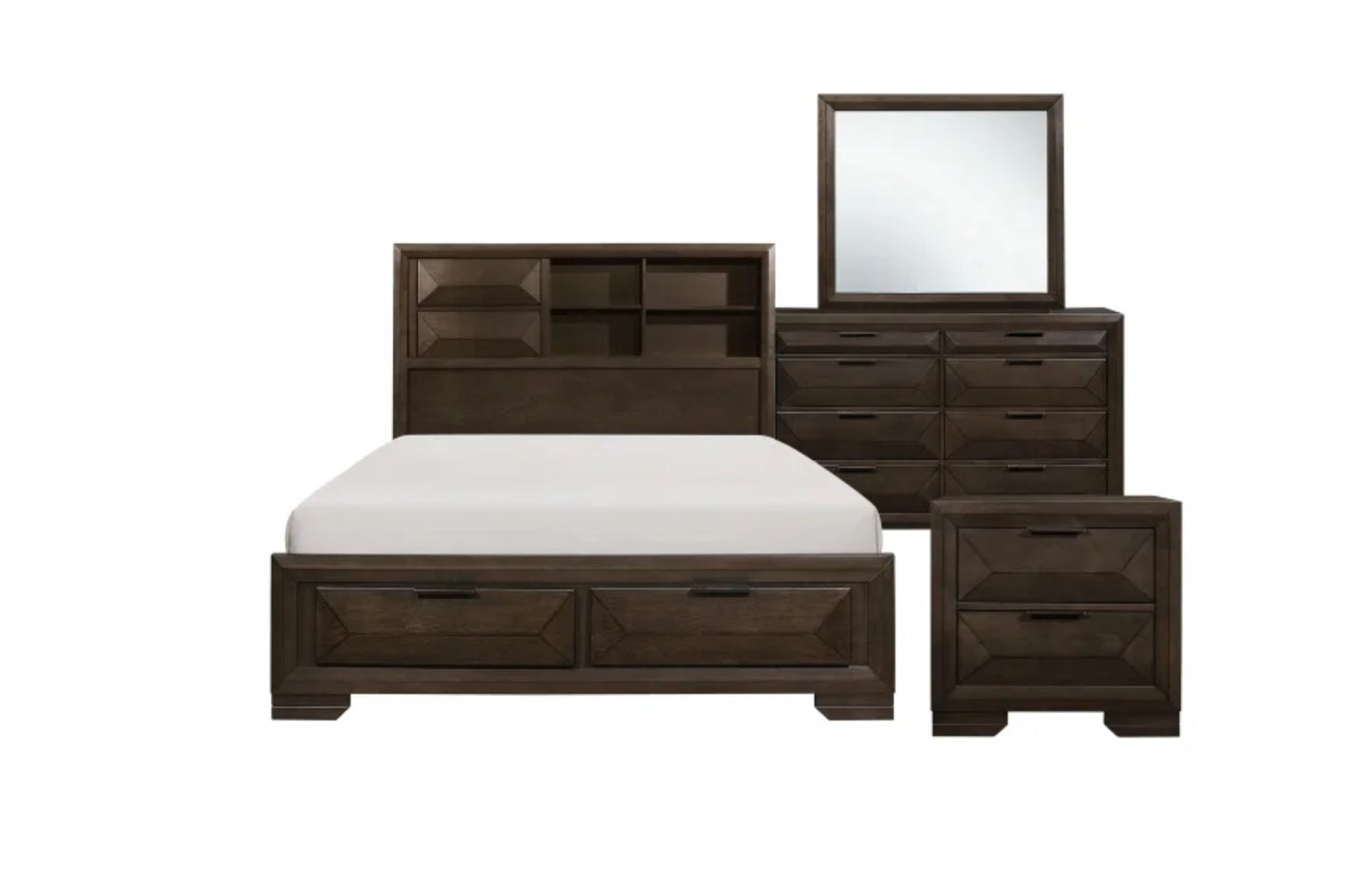 Mabel B175 5 Piece Set Includes: King Bed, Dresser, Mirror, Nightstand, Chest