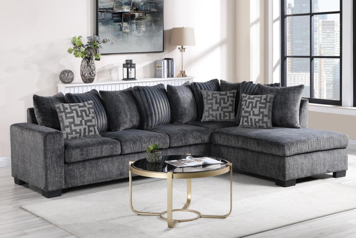 U364	CHARCOAL 2 PC SECTIONAL