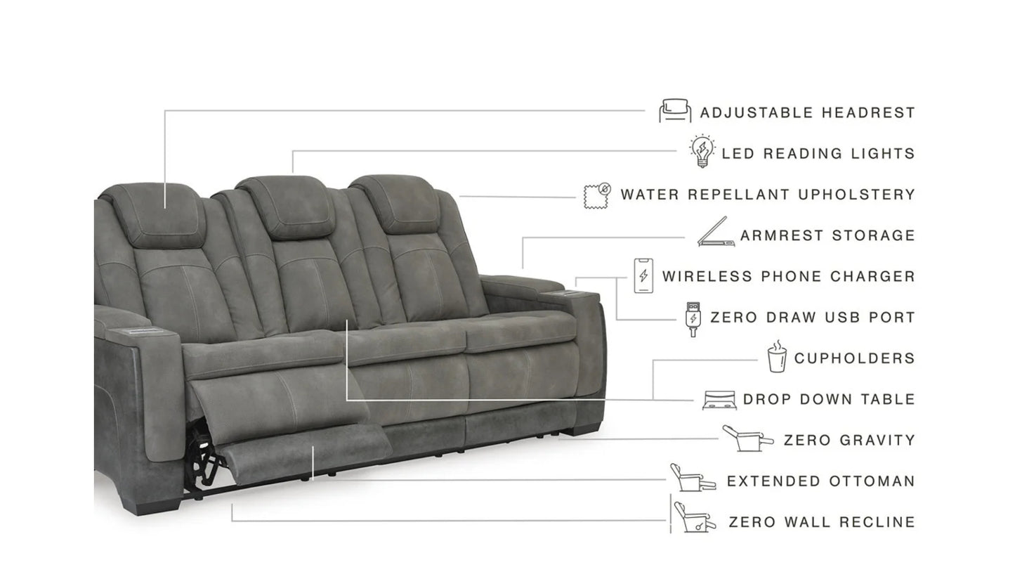 Arcadia Gray  Sofa + Loveseat Set