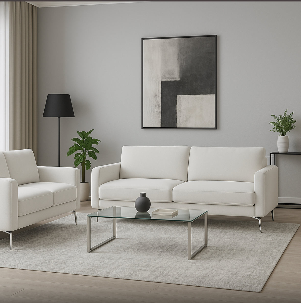 NORUEGA SOFA SET White