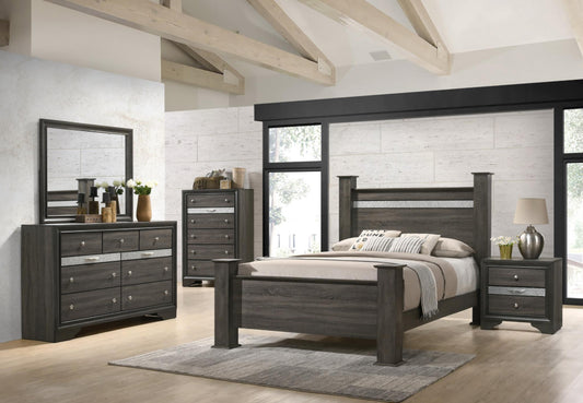 B341-KDM	KING BED-DRESSER-MIRROR-NIGHTSTAND