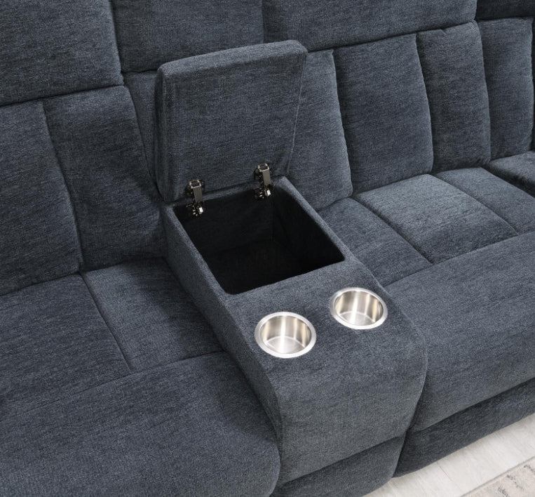 U84	GRAY MOTION 3 PC SECTIONAL