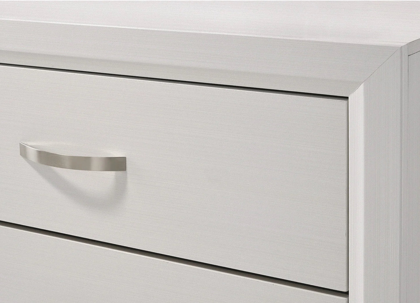 Caroline White B128 5 Drawer Chest