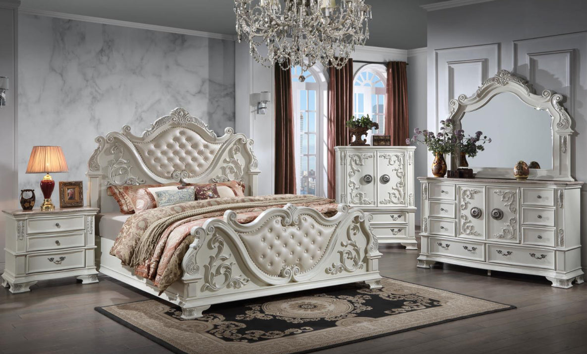 B585 - AUSTIN 4 PC (King Bed, Dresser, Mirror, Nightstand)