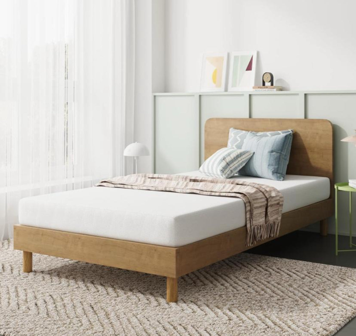 TWIN 6” memory foam mattress NANO GEL Cooling Comfort