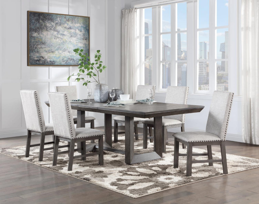 D111-7PC	DINING TABLE & 6 CHAIRS