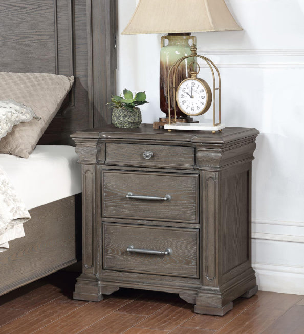 KING BED FRAME - DRESSER - MIRROR - NIGHTSTAND