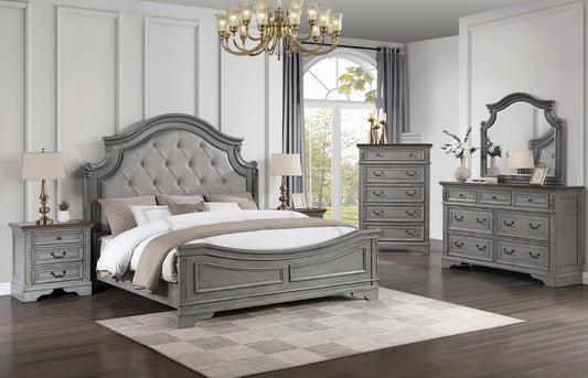 B453 - ANNALEE QUEEN BED FRAME - DRESSER - MIRROR-NIGHTSTAND