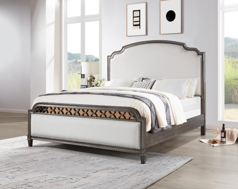 B086-QDM	QUEEN BED-DRESSER-MIRROR-NIGHT STAND