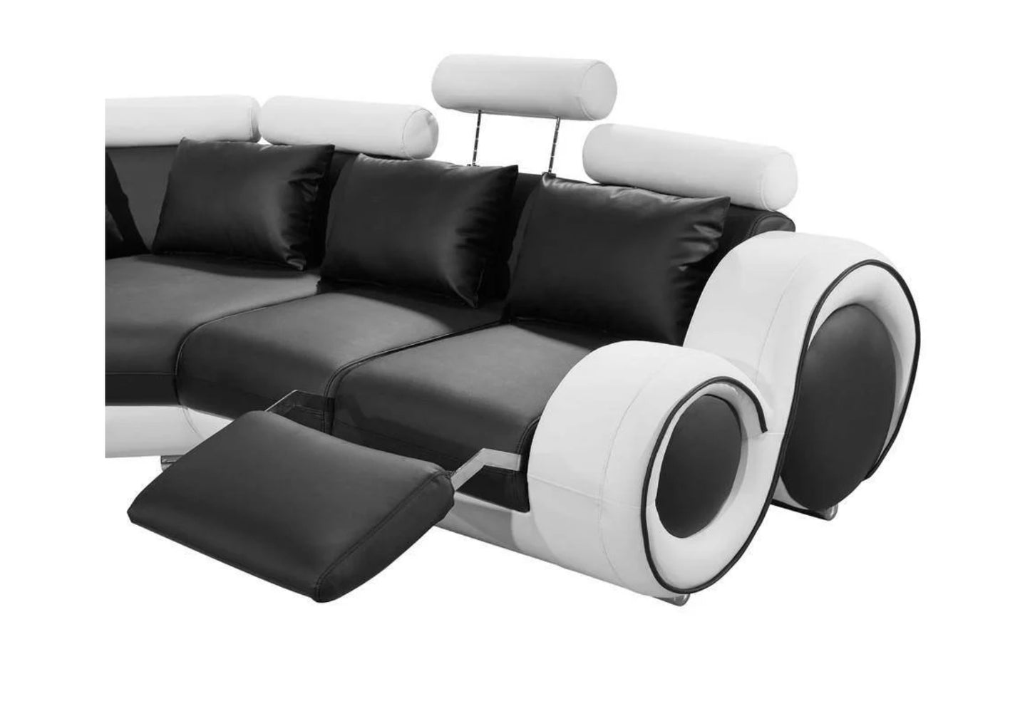 Washington Black & White 5-Pc Sectional