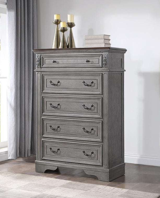 B453 - ANNALEE QUEEN BED FRAME - DRESSER - MIRROR-NIGHTSTAND