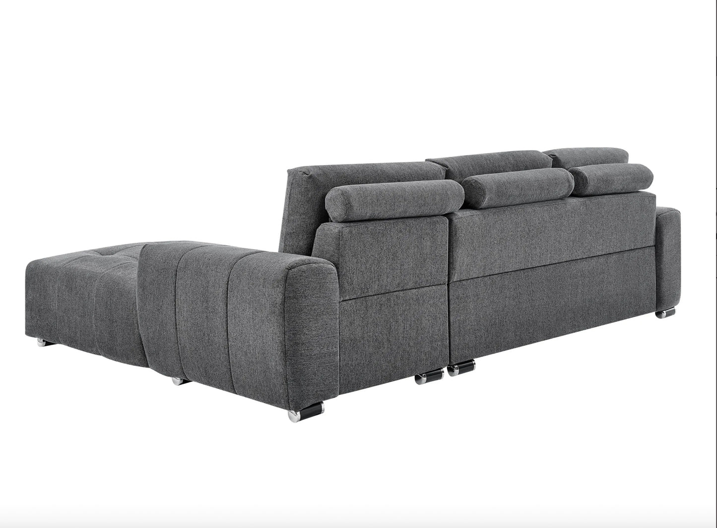 ROMA Sectional Dark Grey – LEFT O RIGHT FACING CHAISE
