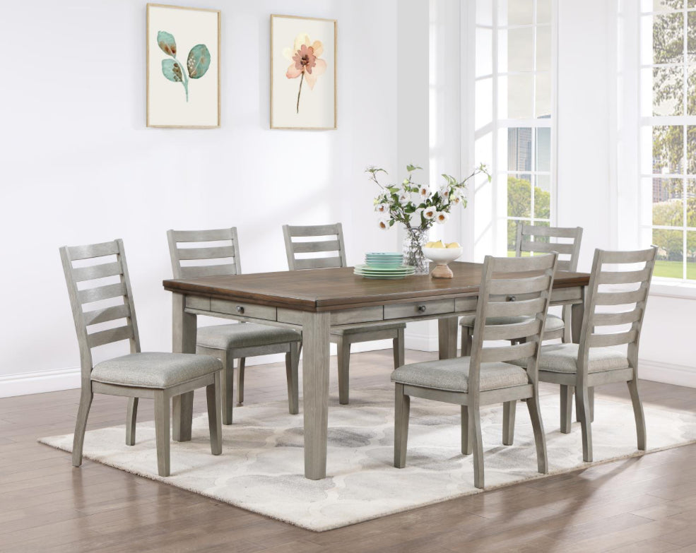 D146-7PC	Dining Table & 6 Side Chairs