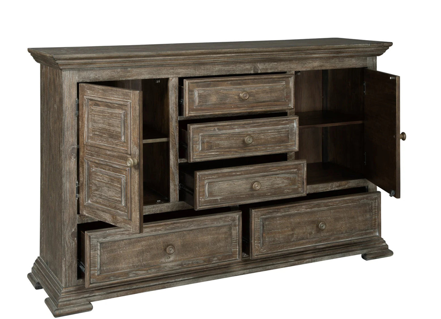 Wendy Norah King 4 Piece Set  Includes: Bed, Dresser, Mirror, Nightstand