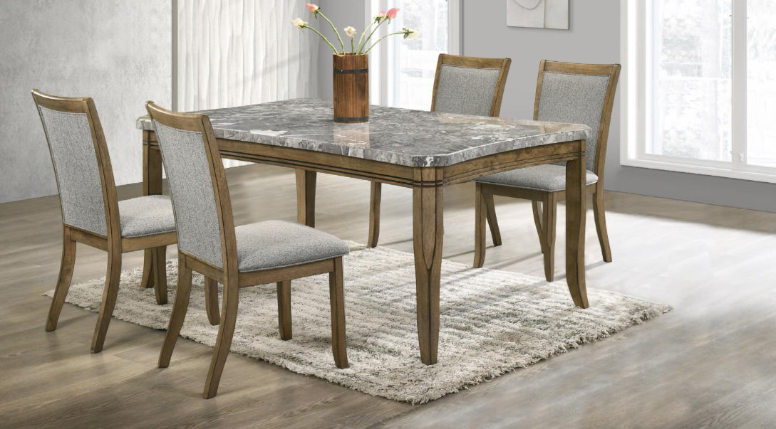 DINING TABLE & 4 SIDE CHAIRS