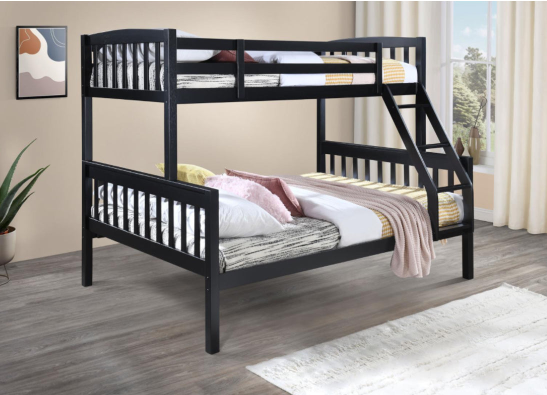 S095	BLACK TWIN/FULL BUNK BED