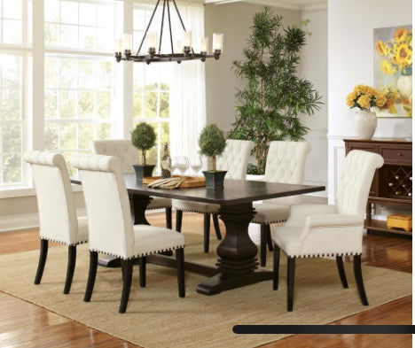 PARKINS DINING ROOM Parkins 7-piece Rectangular Dining Table Set Rustic Espresso