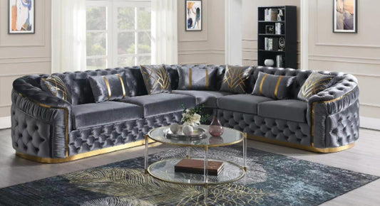 L857 QUEEN 3PC GREY SECTIONAL