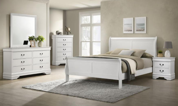 LOUIS PHILIPPE BEDROOM (WHITE)G202443 QUEEN