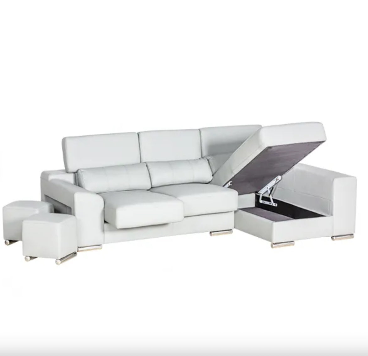 London Sectional RIGHT white