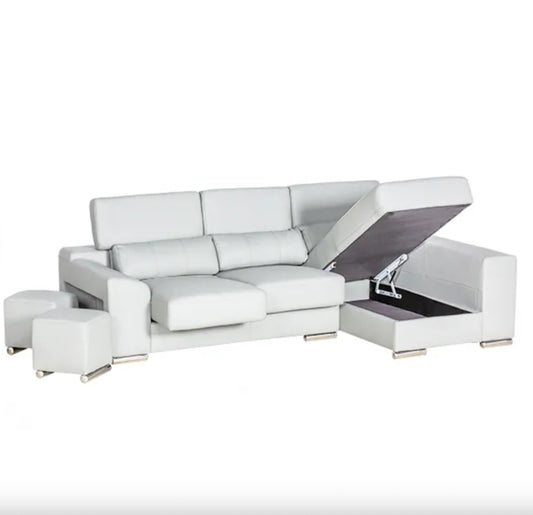 London Sectional RIGHT white