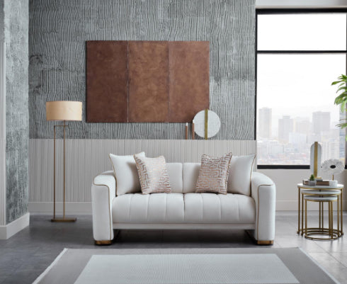 VERONICA 3 SEAT SLEEPER (MERIT CREAM PLAIN)